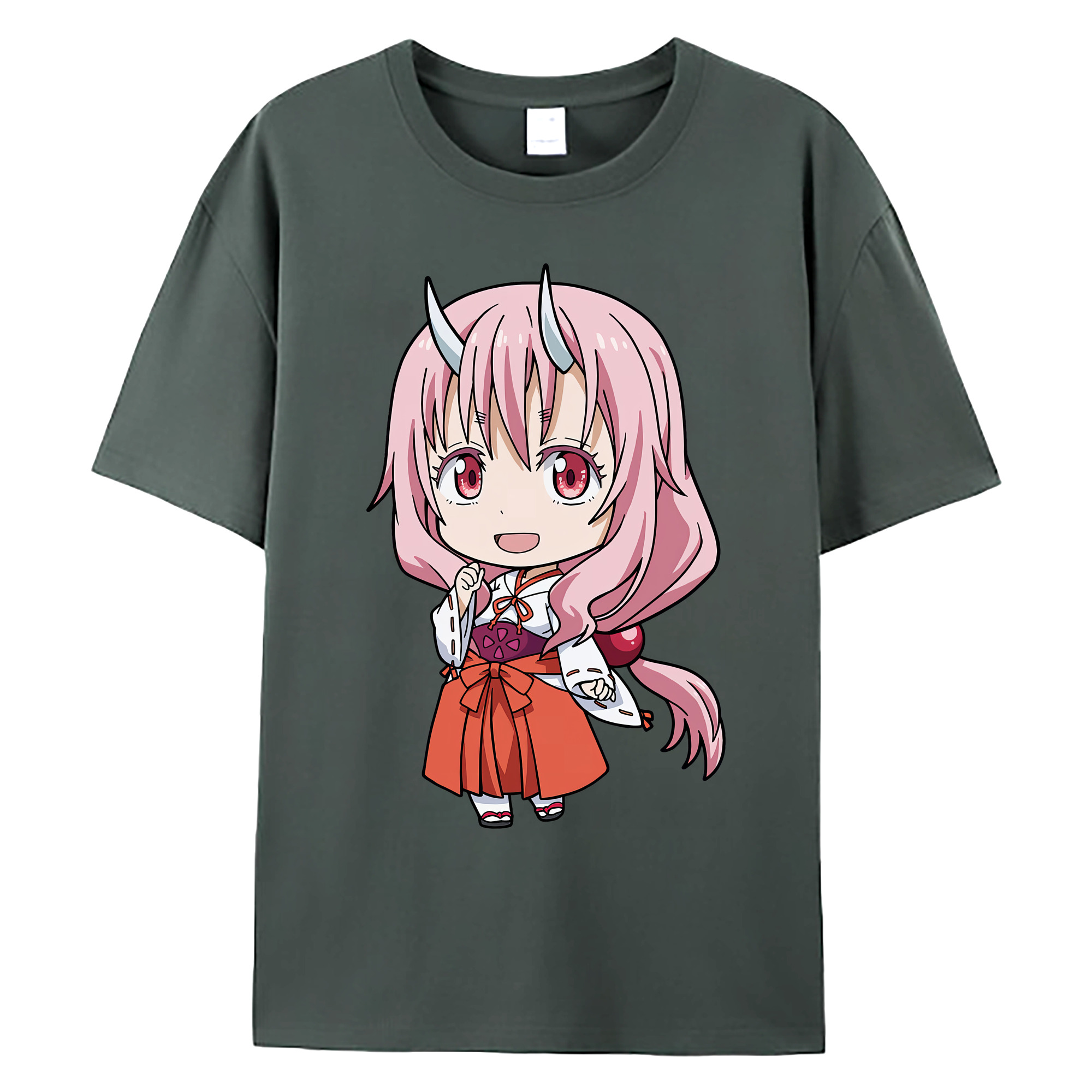 （画像用） 転スラ Regarding Reincarnated to Slime 綿100％ メンズ半袖Tシャツ｜肌触りやわらか＆通気性